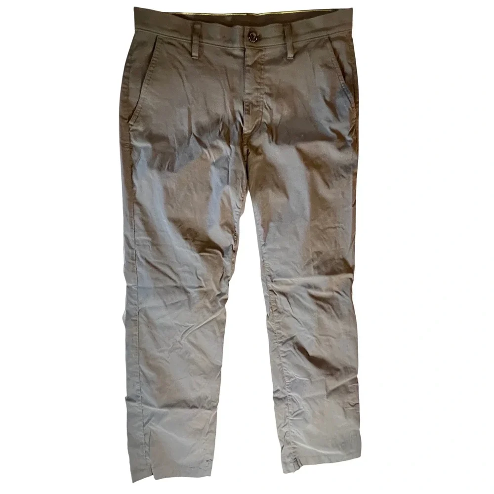 Eddie Bauer Men Khaki Chinos Straight Leg Pants Size 32x32 Casual‎ Outdoor